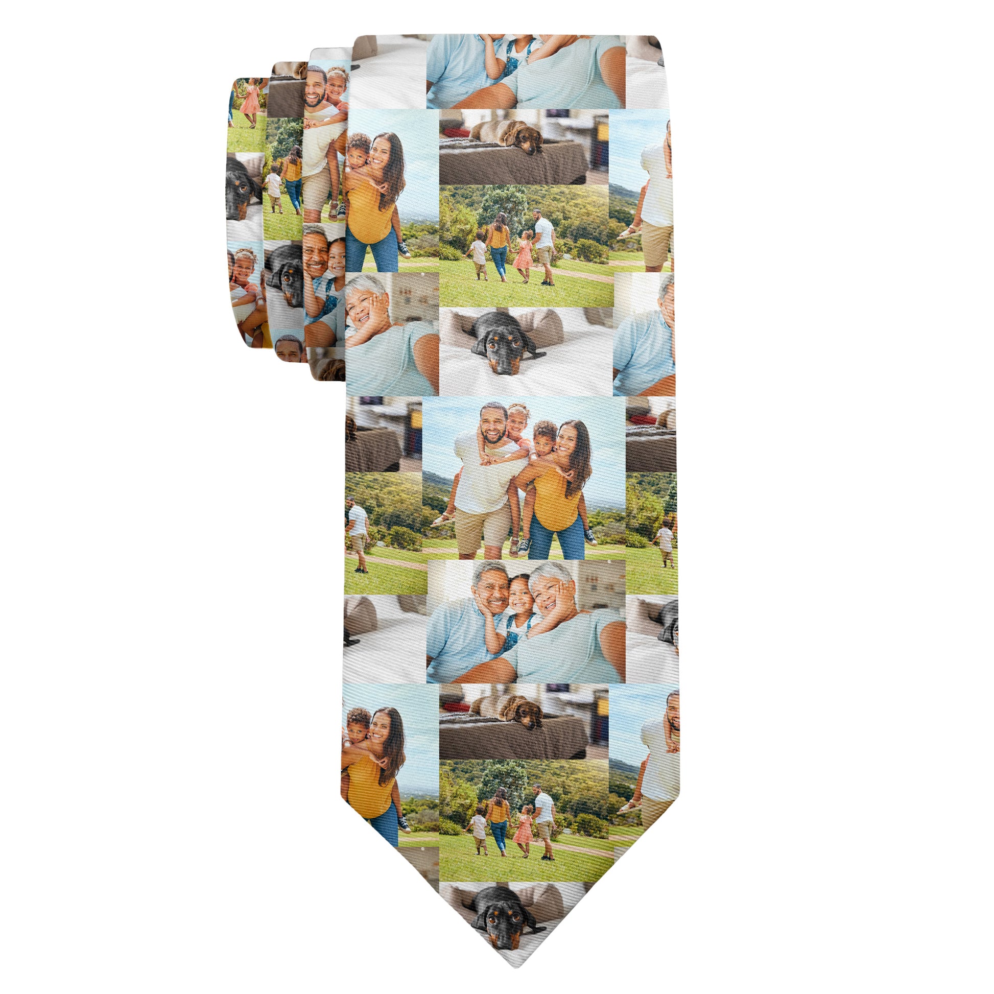 Collage Photo Tie - Long Roll - Knotty Tie Co.