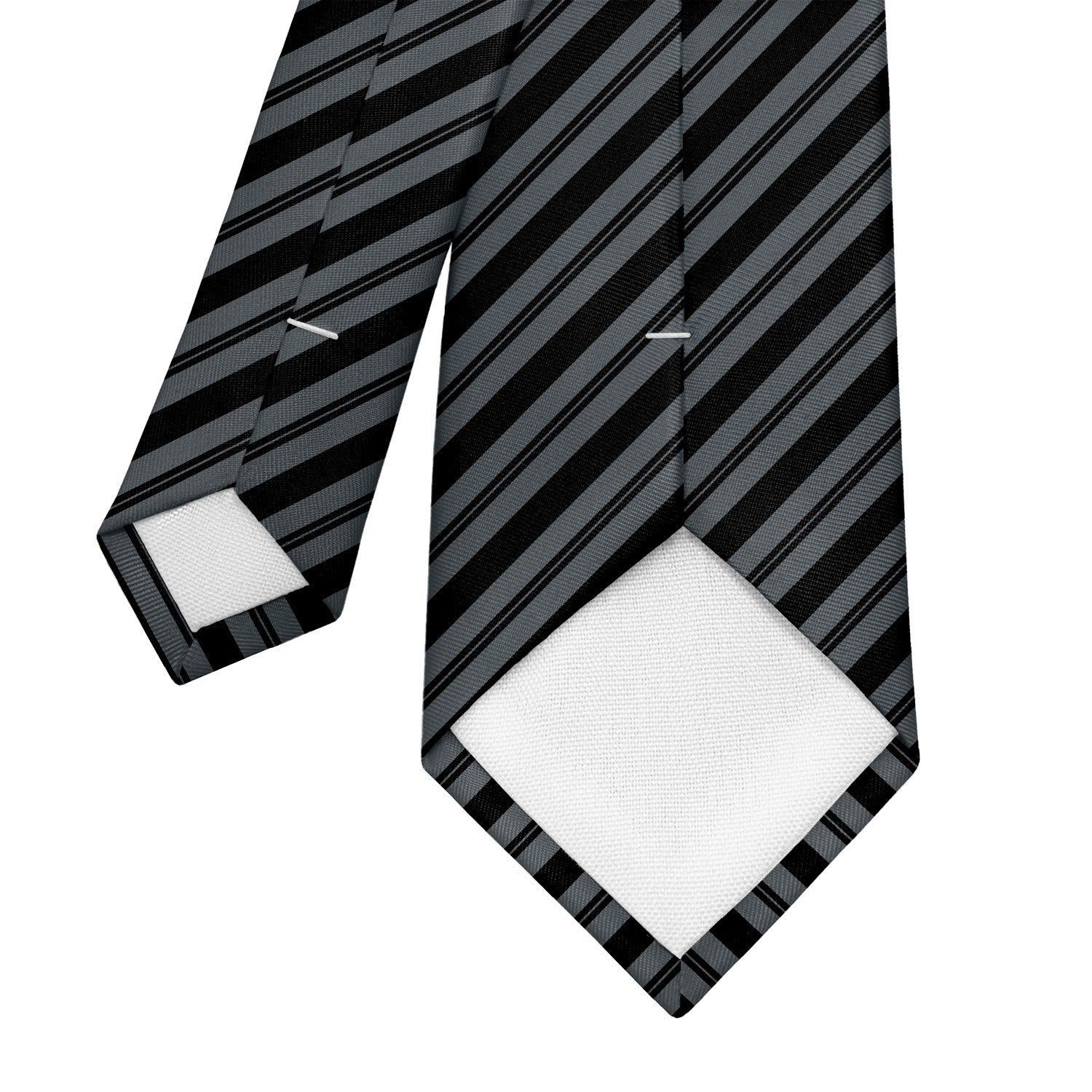 Collegiate Stripe Necktie - Tipping - Knotty Tie Co.