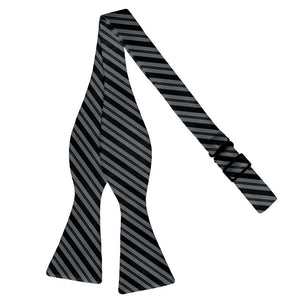 Collegiate Stripe Bow Tie - Self Tie Flat - Knotty Tie Co.