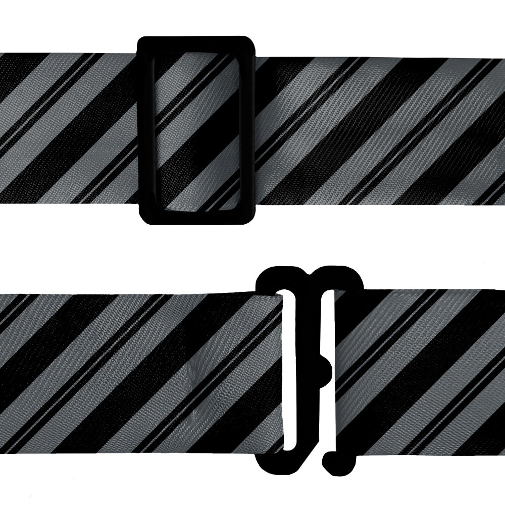 Collegiate Stripe Bow Tie - Bow Tie Hardware - Knotty Tie Co.