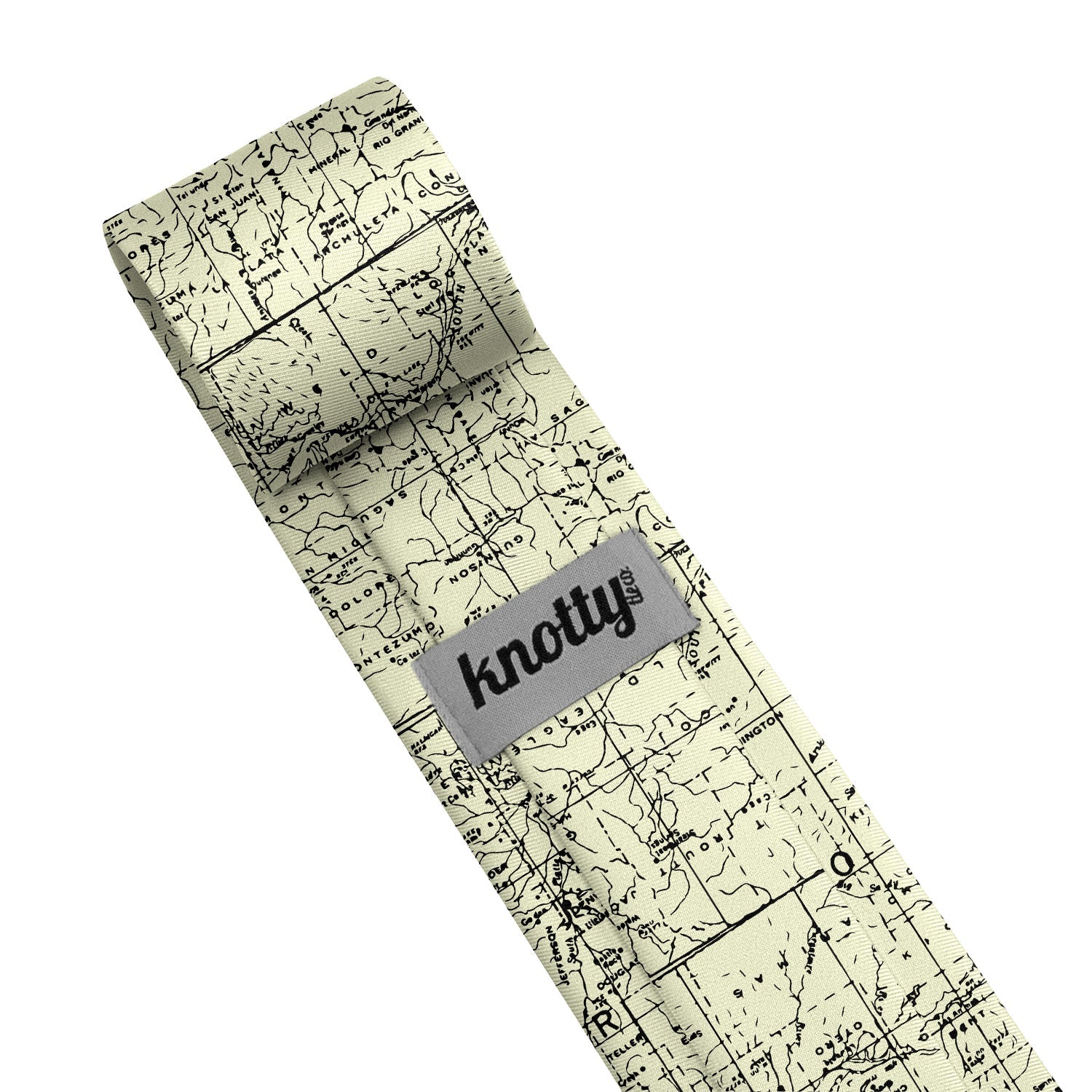 Colorado Map Necktie - Tag - Knotty Tie Co.