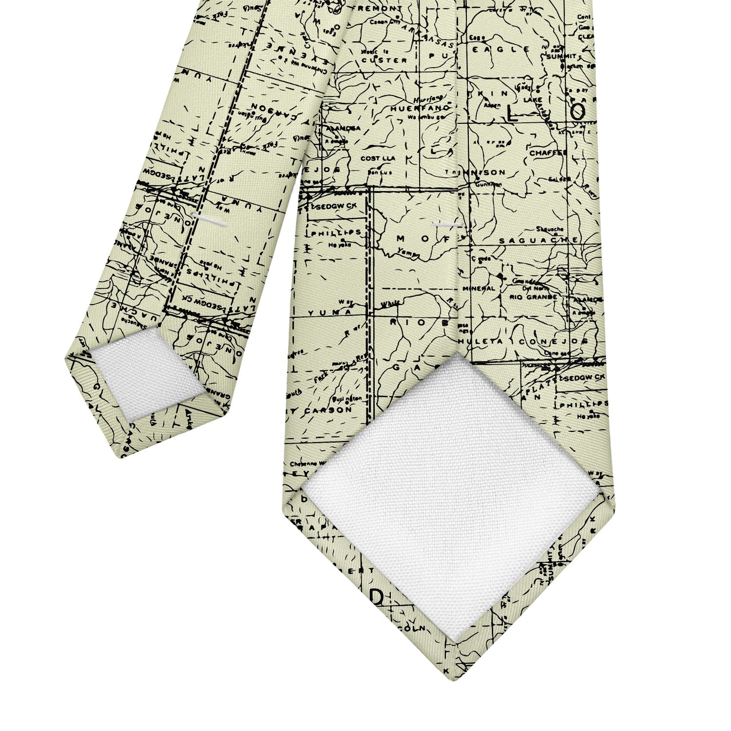 Colorado Map Necktie - Tipping - Knotty Tie Co.