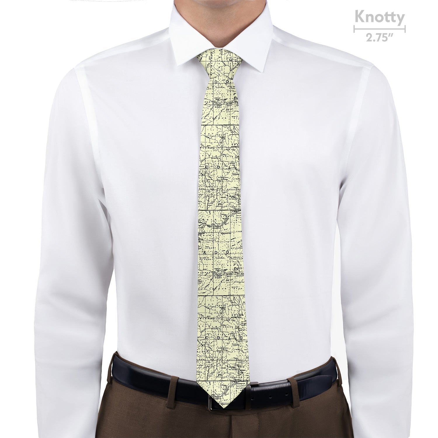 Colorado Map Necktie - Knotty - Knotty Tie Co.