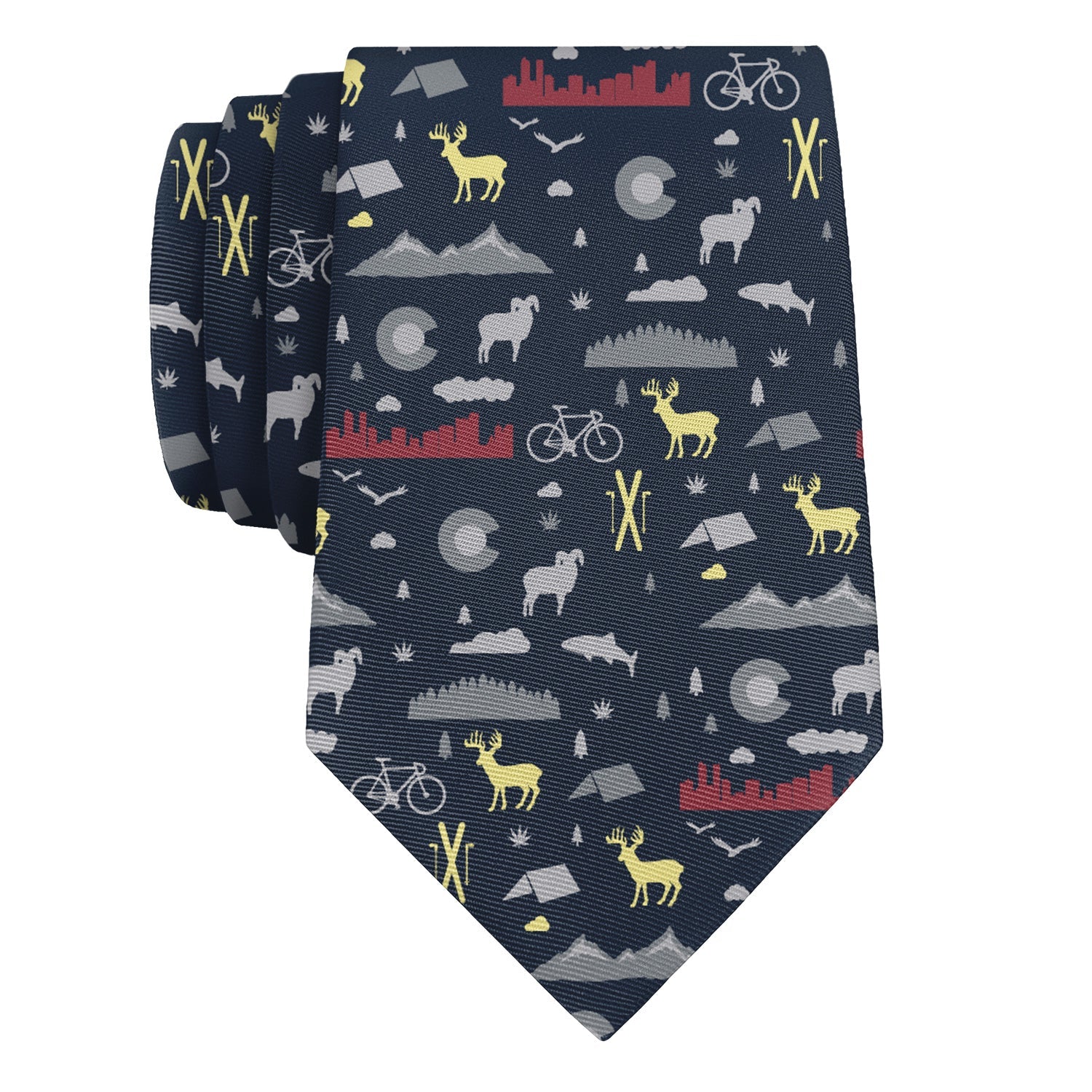 Colorado State Heritage Necktie - Rolled - Knotty Tie Co.