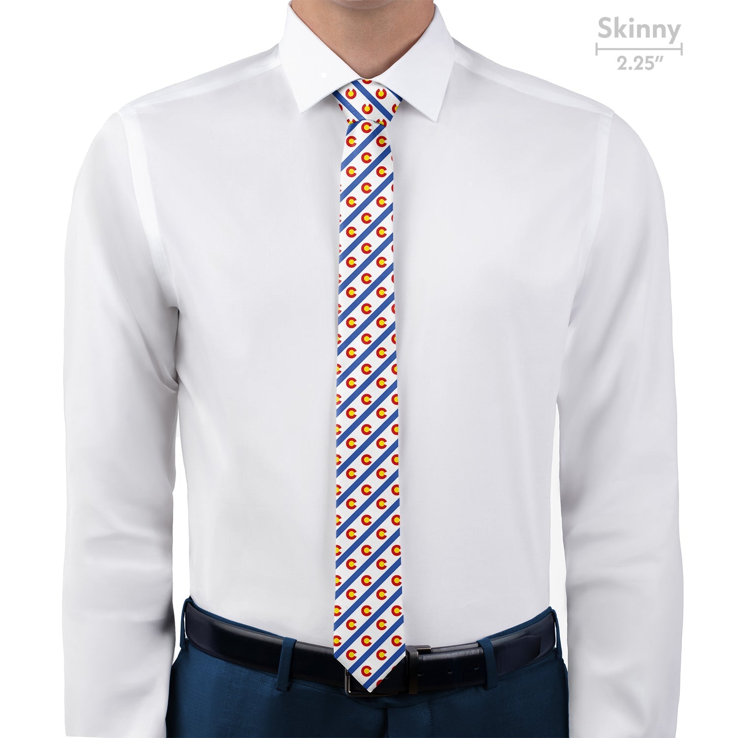 Colorado Stripe Necktie - Skinny - Knotty Tie Co.
