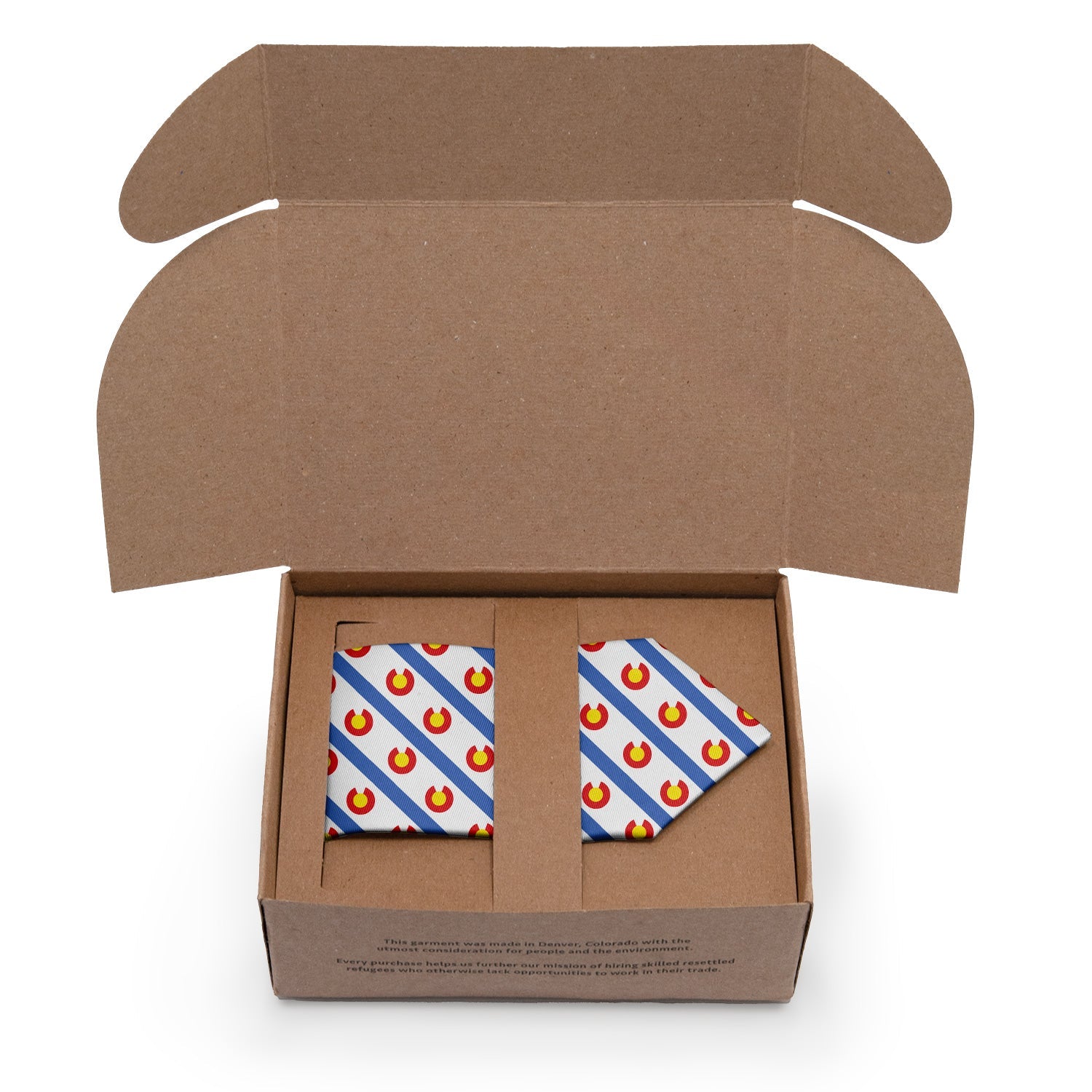 Colorado Stripe Necktie - Packaging - Knotty Tie Co.