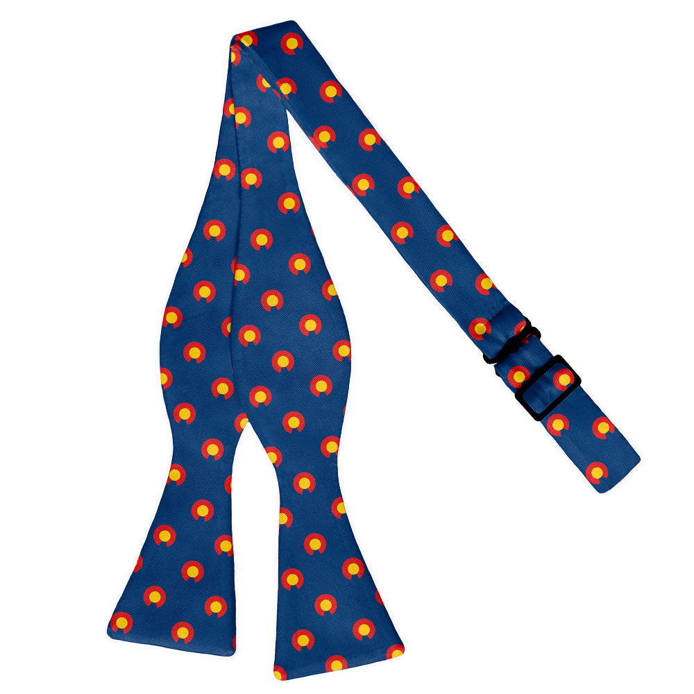 Colorado Flag Bow Tie - Self Tie Flat - Knotty Tie Co.