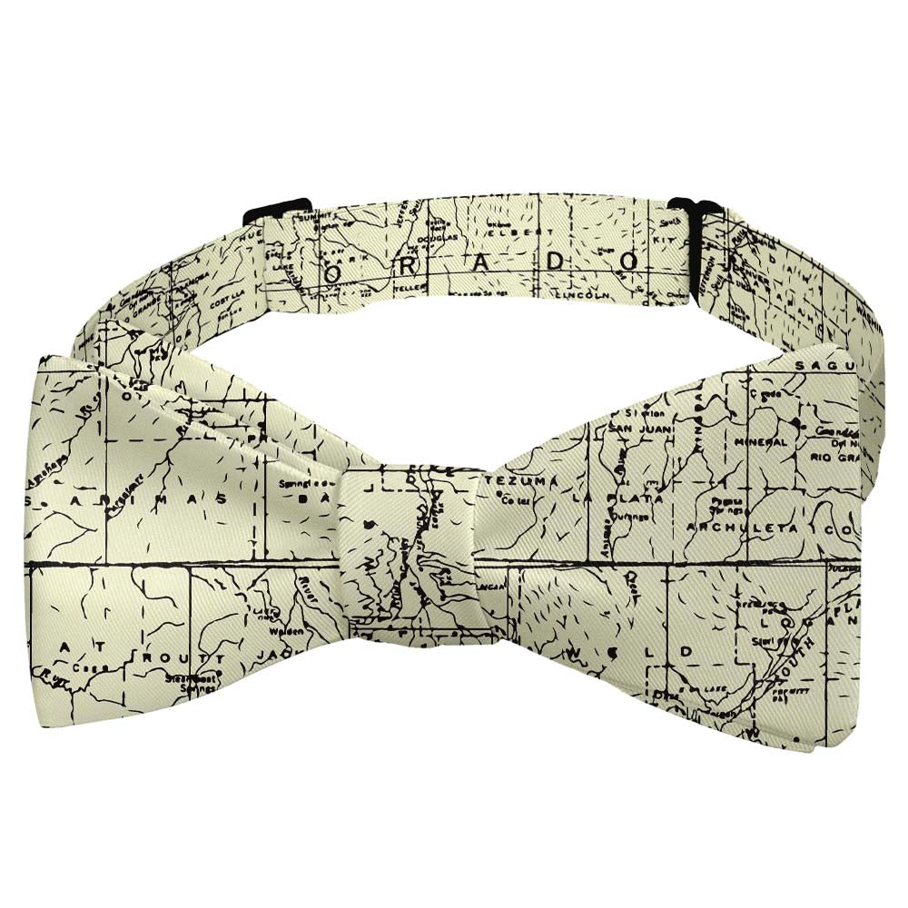 Colorado Map Bow Tie - Self Tie Bow Tie - Knotty Tie Co.