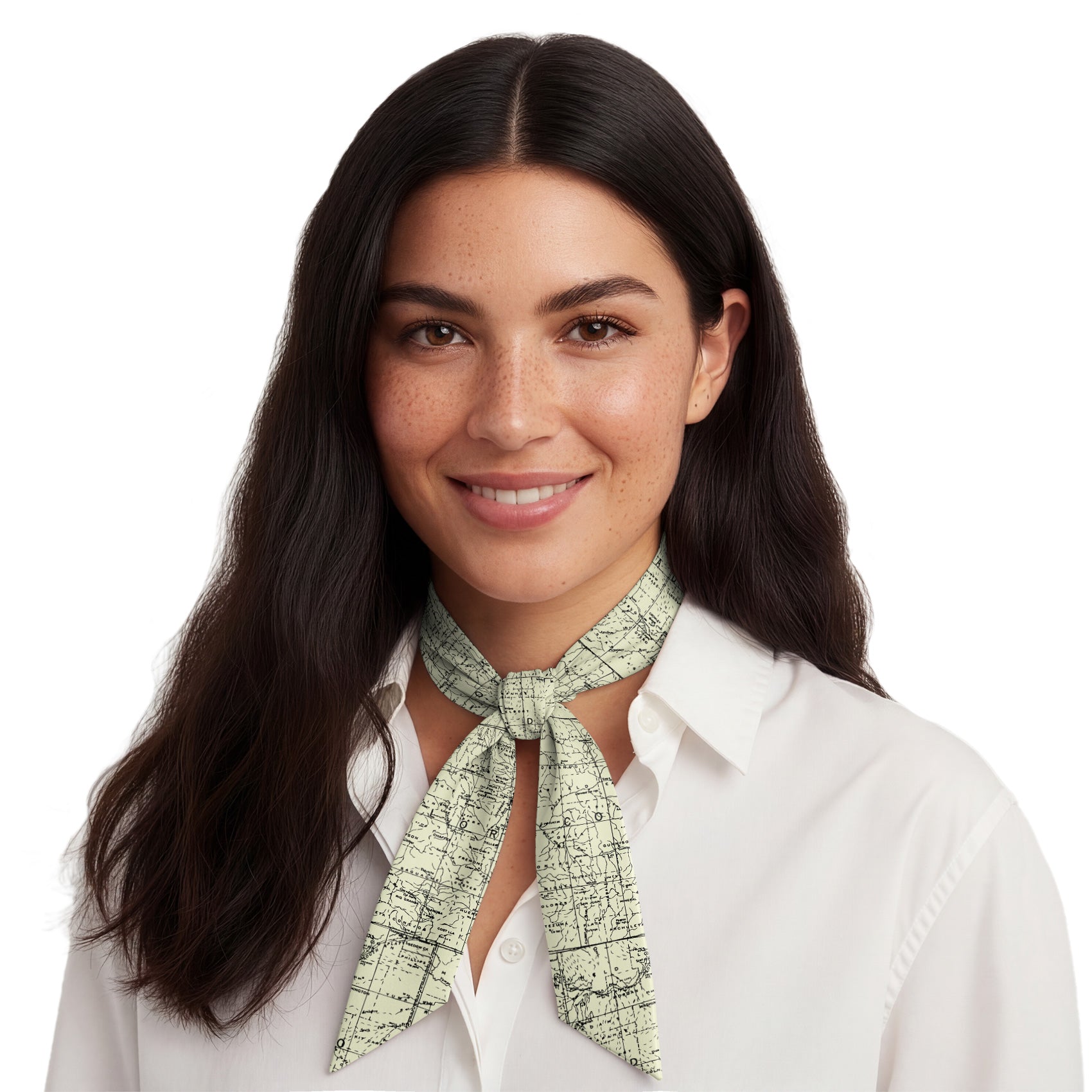Colorado Map Hair Scarf - Neck Scarves - Knotty Tie Co.