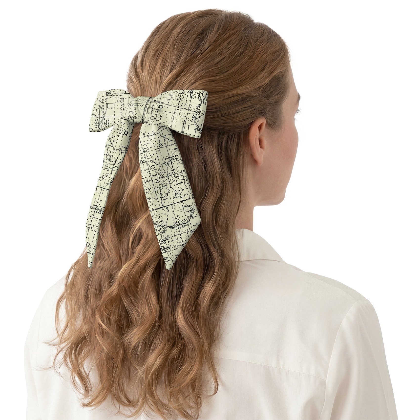 Colorado Map Hair Scarf - Hair Scarf - Knotty Tie Co.
