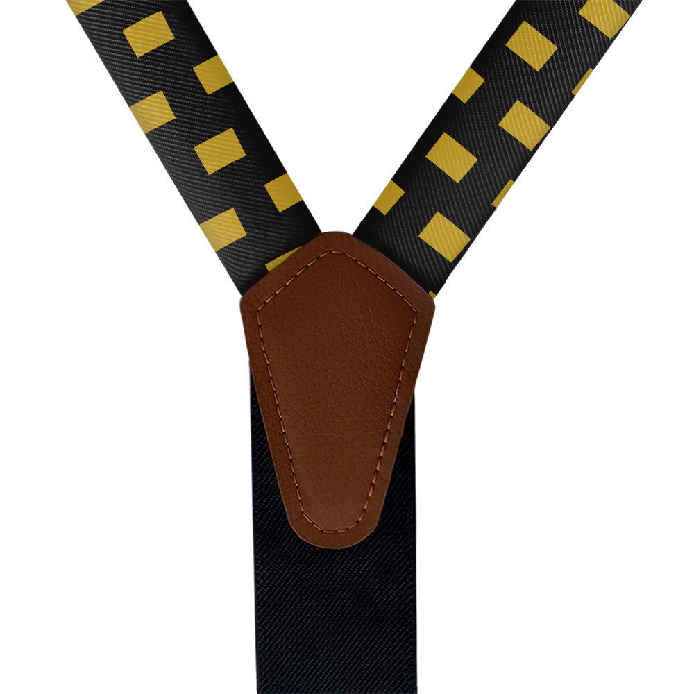 Colorado State Outline Suspenders - Vegan Leather Y-Back - Knotty Tie Co.