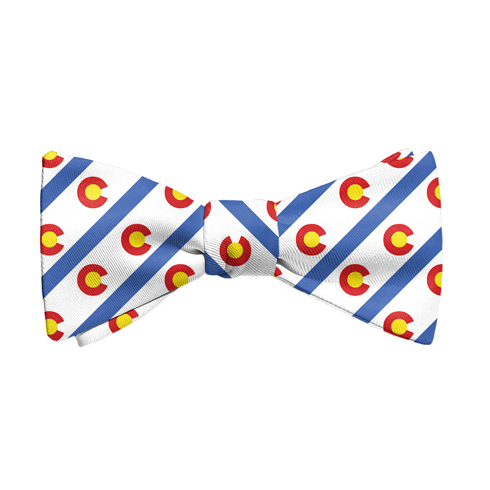 Colorado Stripe Bow Tie - Adult Standard Self-Tie 14-18" -  - Knotty Tie Co.