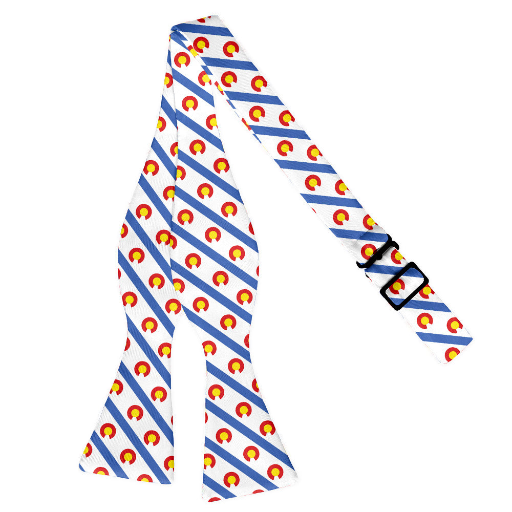 Colorado Stripe Bow Tie - Adult Extra-Long Self-Tie 18-21" -  - Knotty Tie Co.
