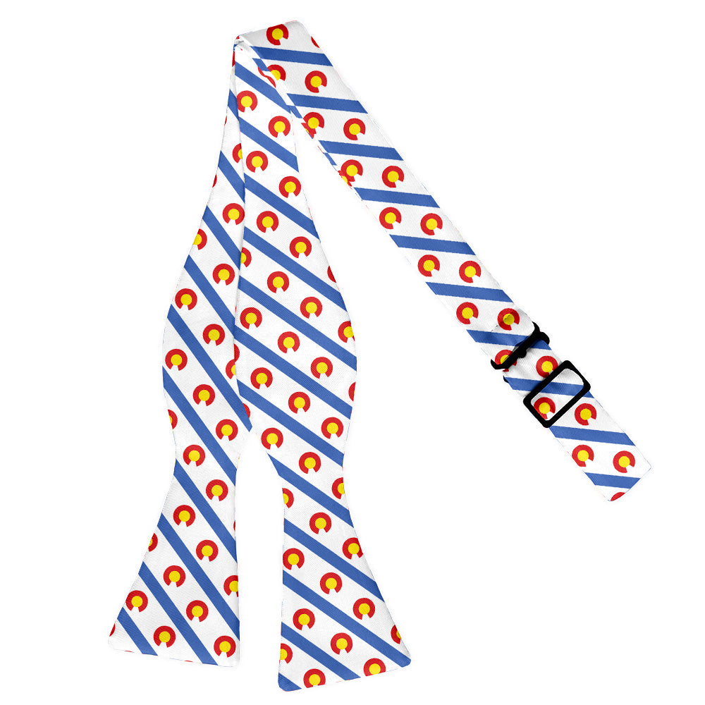 Colorado Stripe Bow Tie - Self Tie Flat - Knotty Tie Co.