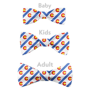Colorado Stripe Bow Tie - Bow Sizes - Knotty Tie Co.