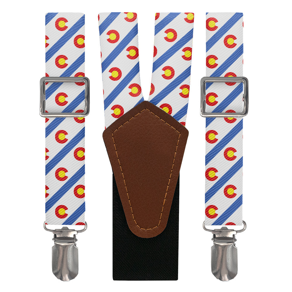 Colorado Stripe Suspenders - Main View - Knotty Tie Co.