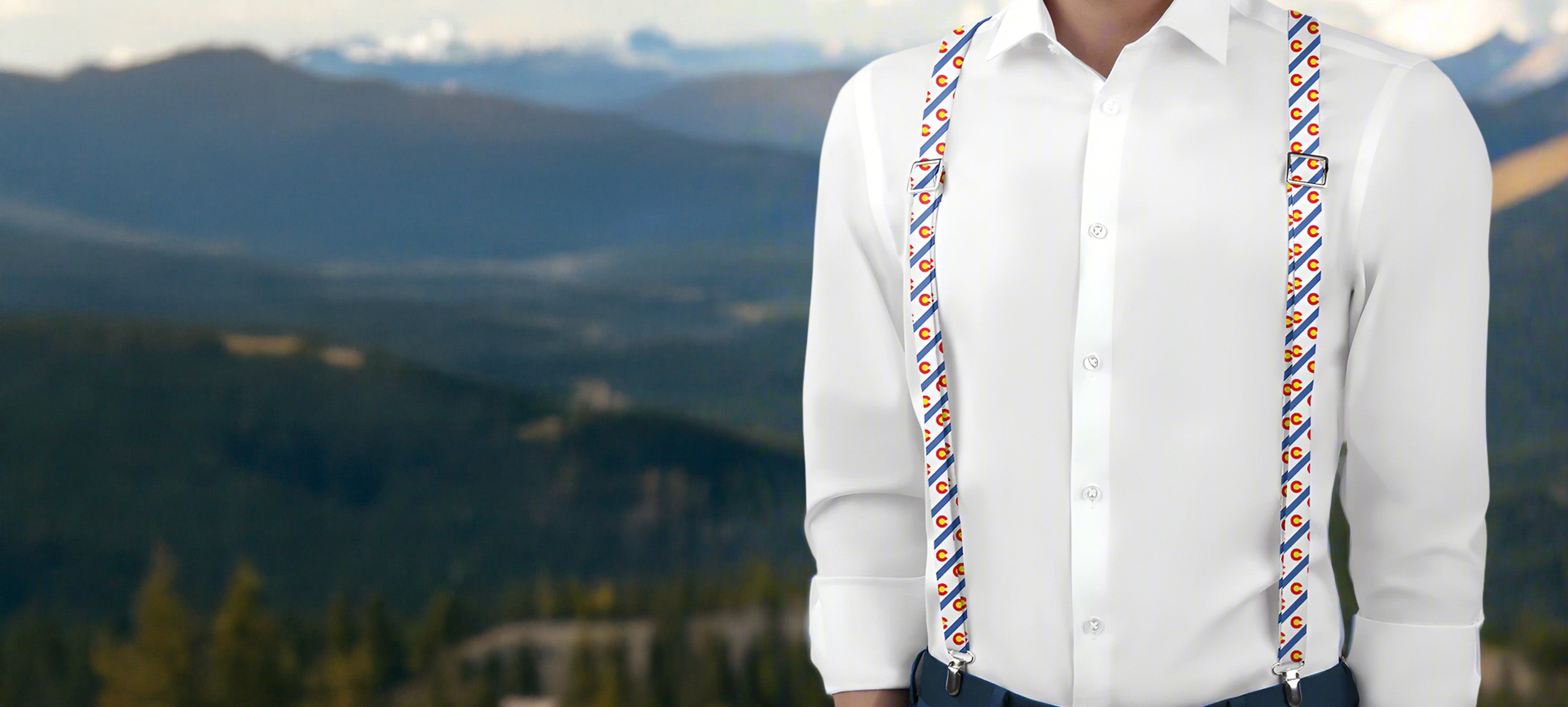 Colorado-themed suspenders - Knotty Tie Co