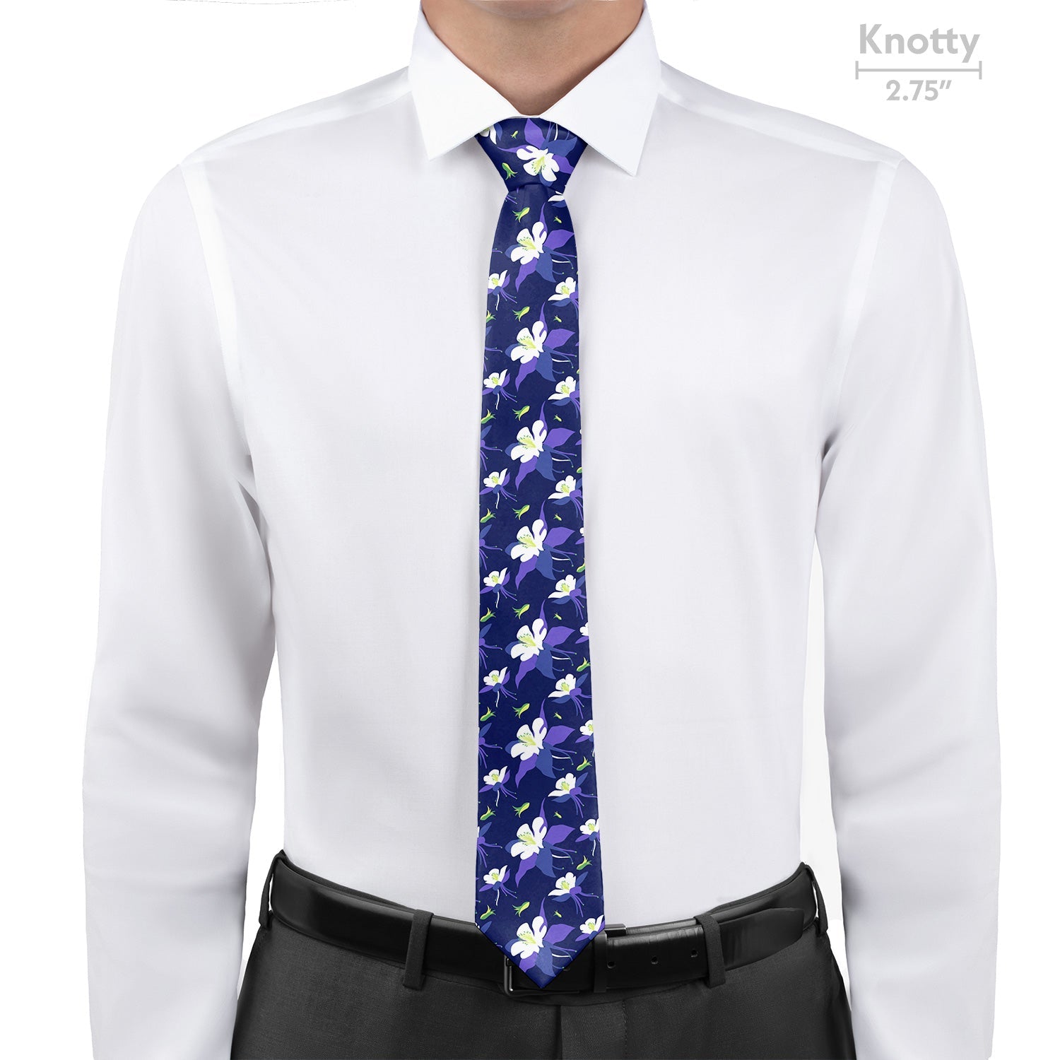 Columbine Floral Necktie - Knotty - Knotty Tie Co.