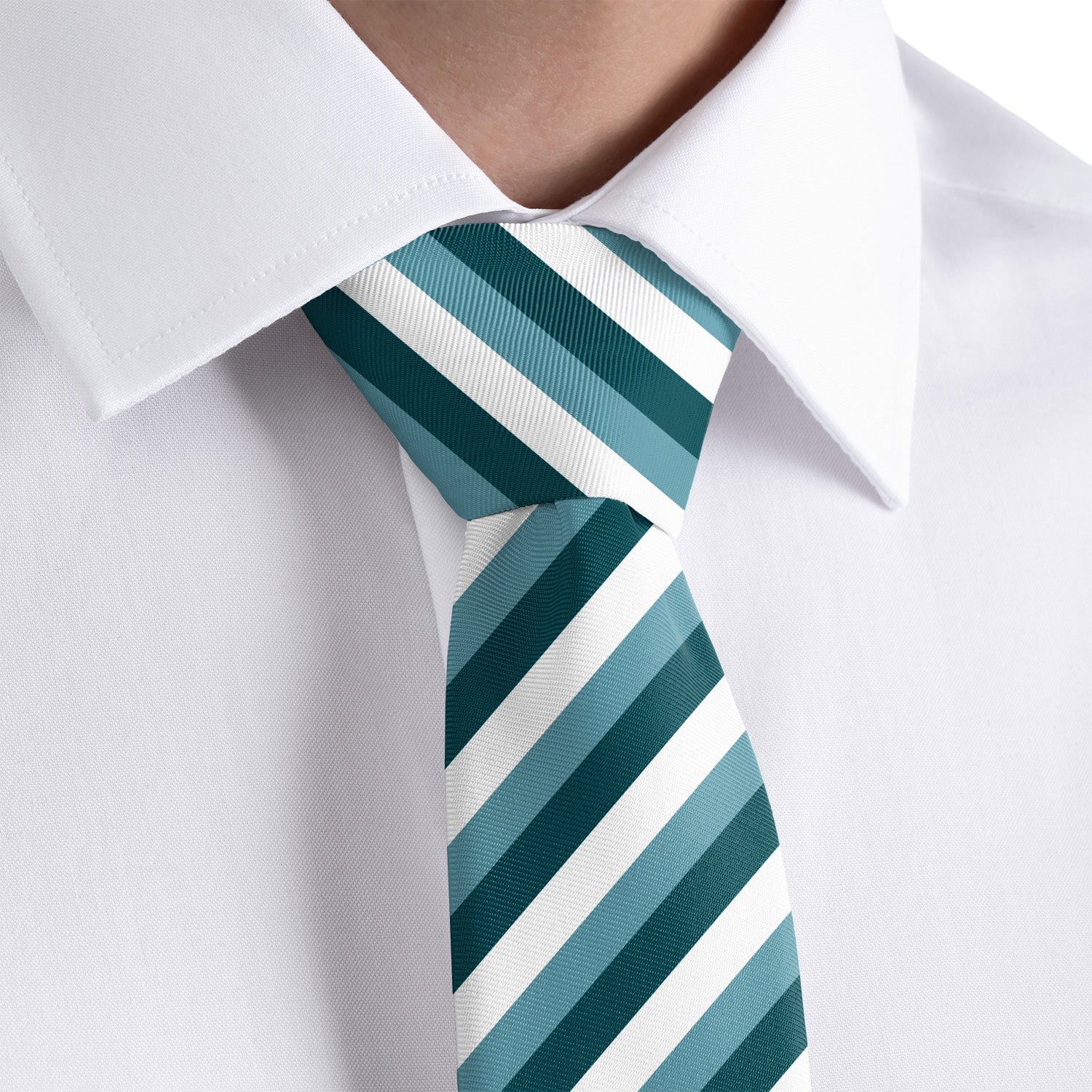 Columbine Stripe Necktie - Dress Shirt - Knotty Tie Co.