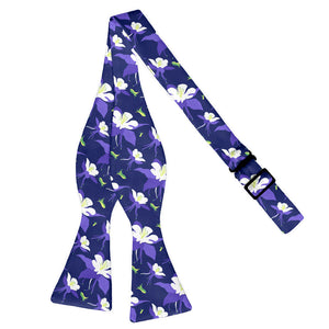 Columbine Floral Bow Tie - Adult Extra-Long Self-Tie 18-21" -  - Knotty Tie Co.