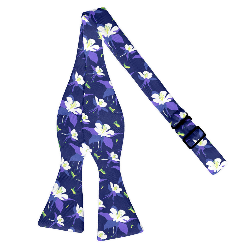 Columbine Floral Bow Tie - Self Tie Flat - Knotty Tie Co.