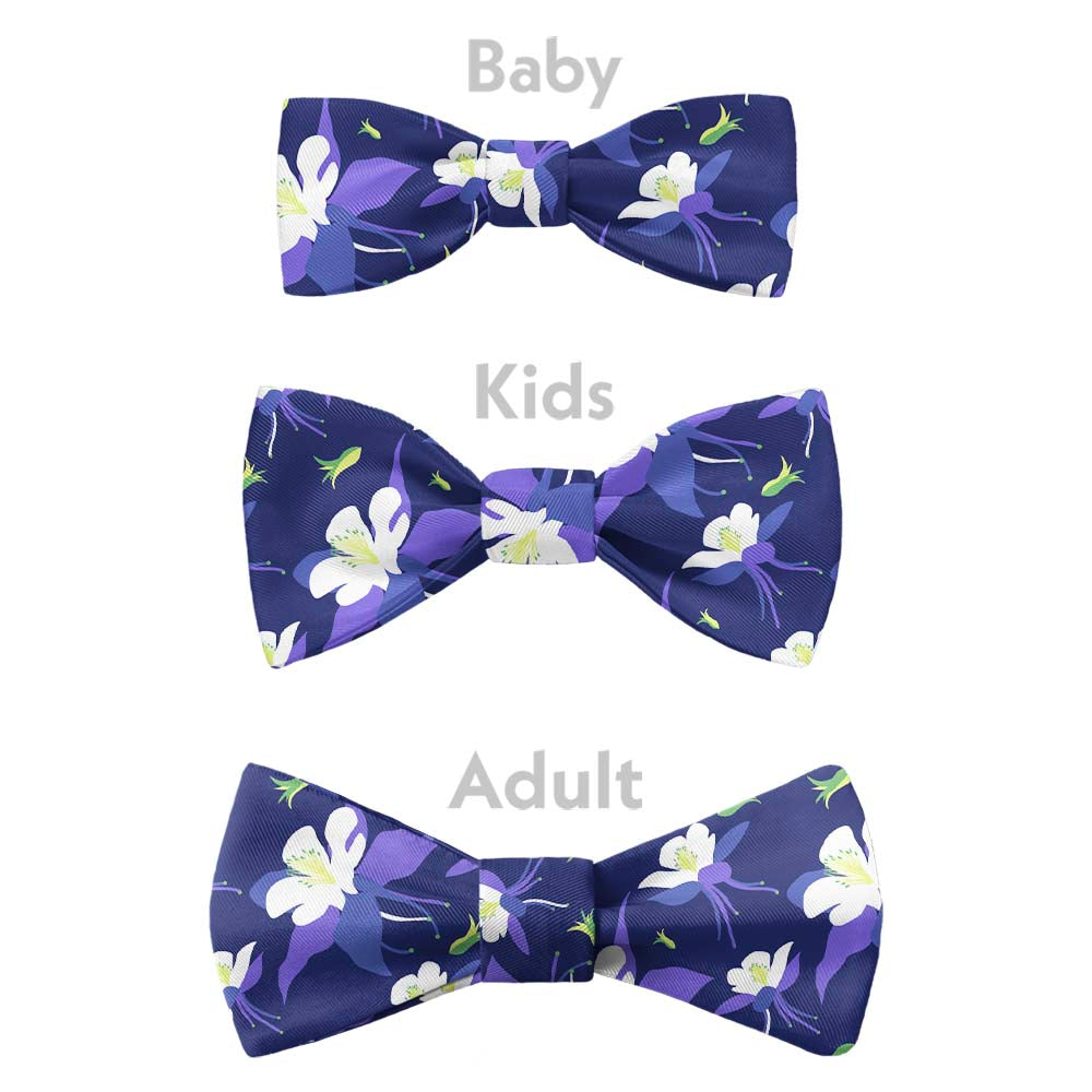 Columbine Floral Bow Tie - Bow Sizes - Knotty Tie Co.