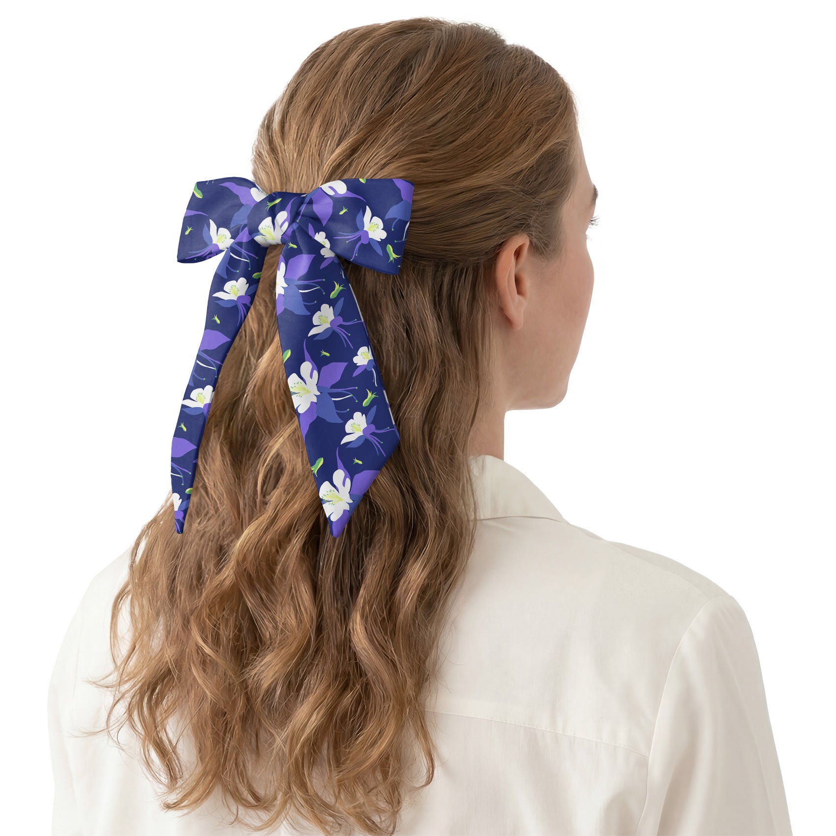 Columbine Floral Hair Scarf - Hair Scarf - Knotty Tie Co.