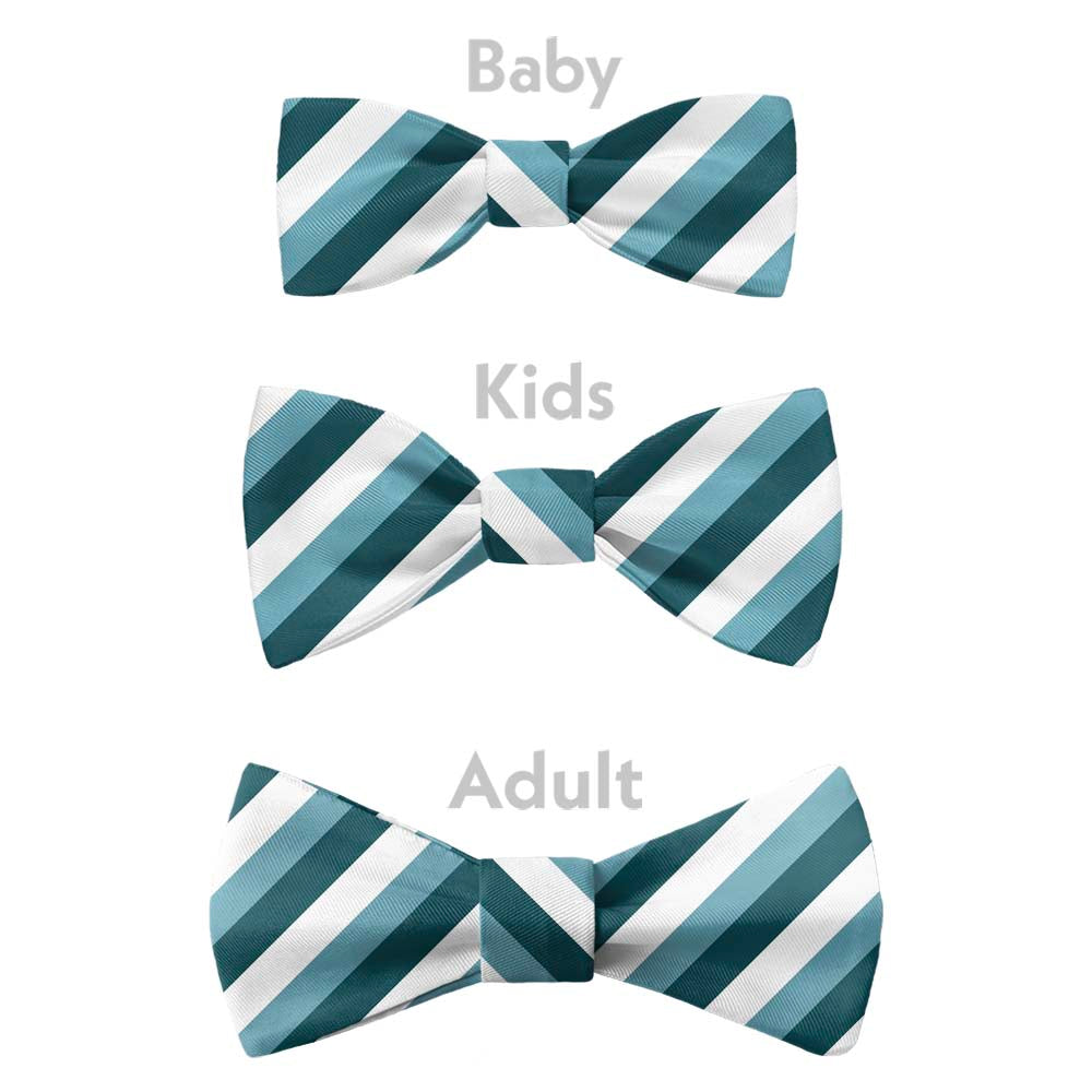 Columbine Stripe Bow Tie - Bow Sizes - Knotty Tie Co.