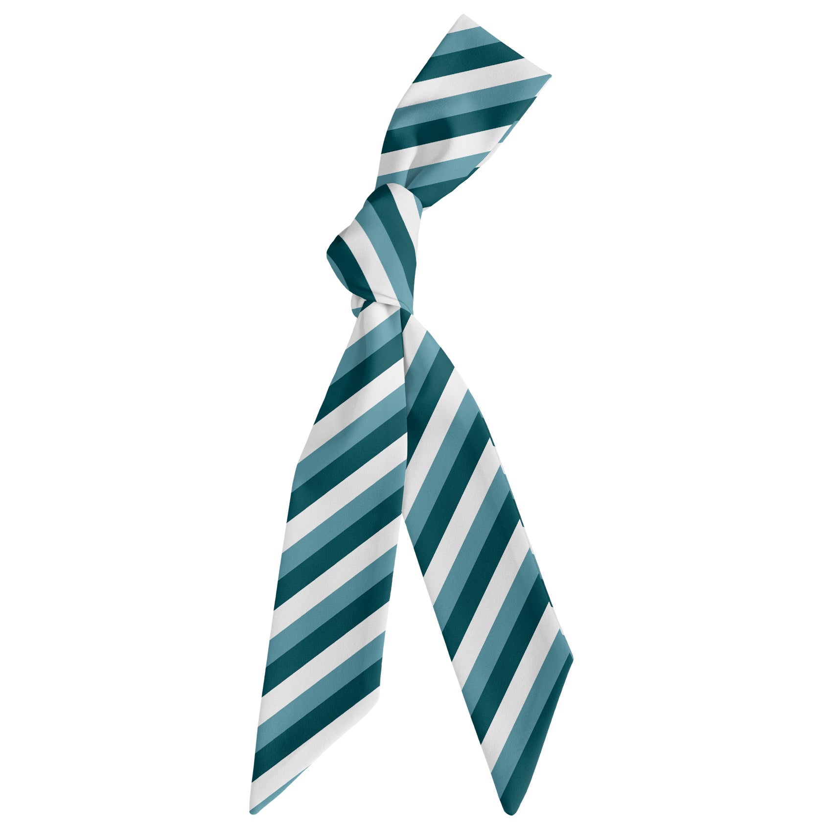 Columbine Stripe Hair Scarf - Scarf Tied Into Knot - Knotty Tie Co.