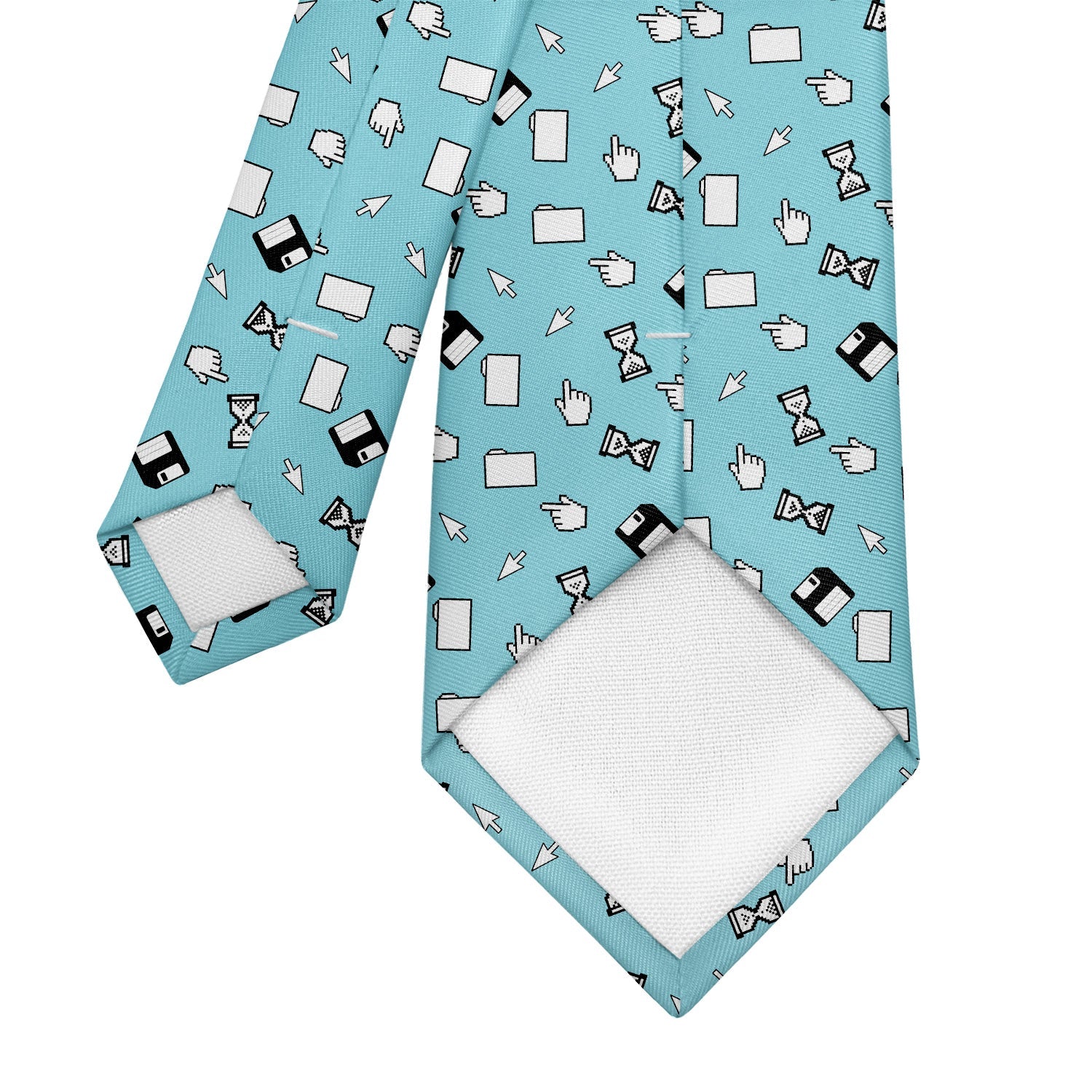 Computer Blues Necktie - Tipping - Knotty Tie Co.