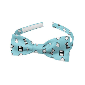 Computer Blues Bow Tie - Adult Extra-Long Self-Tie 18-21" -  - Knotty Tie Co.