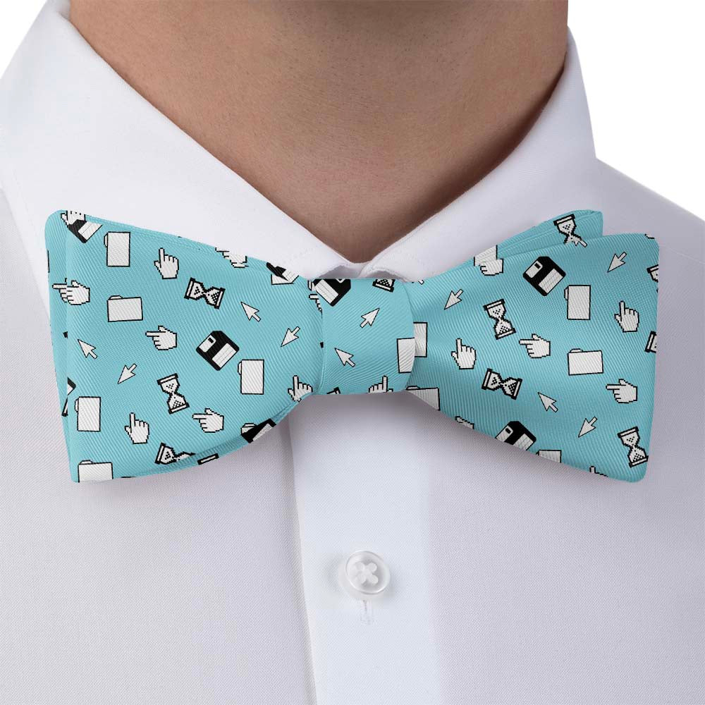 Computer Blues Bow Tie - Bow Tie with Dress Shirt - Knotty Tie Co.