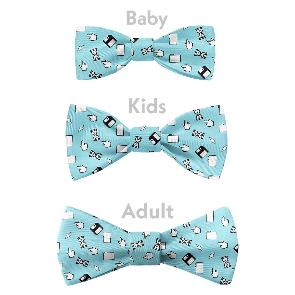 Computer Blues Bow Tie - Bow Sizes - Knotty Tie Co.