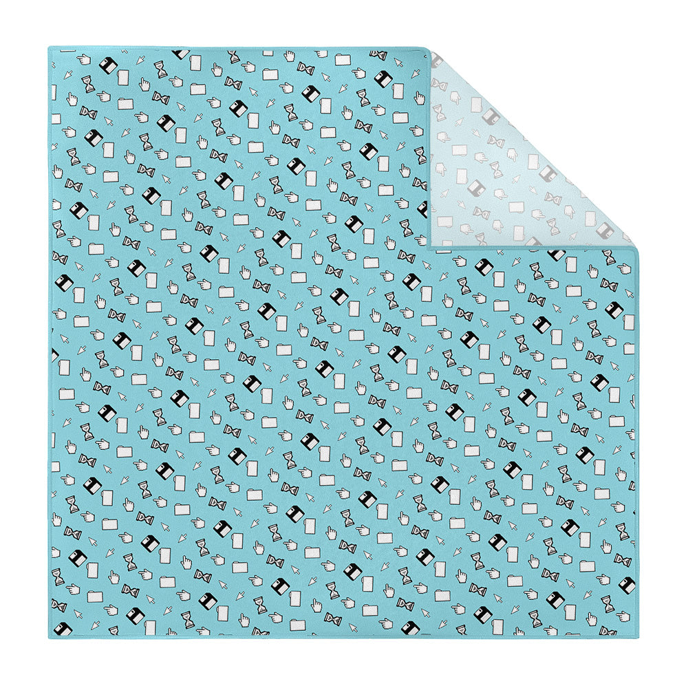 Computer Blues Pocket Square - Printed - Knotty Tie Co.