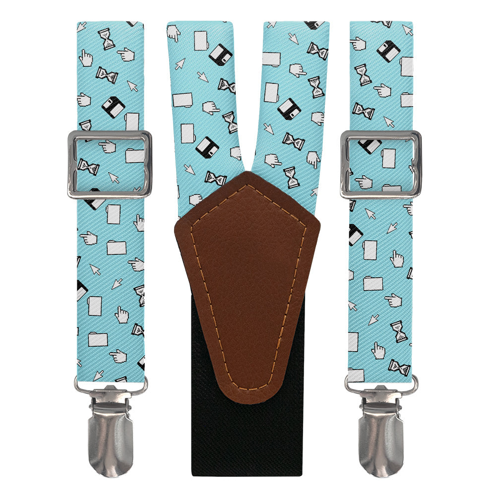 Computer Blues Suspenders - Main View - Knotty Tie Co.