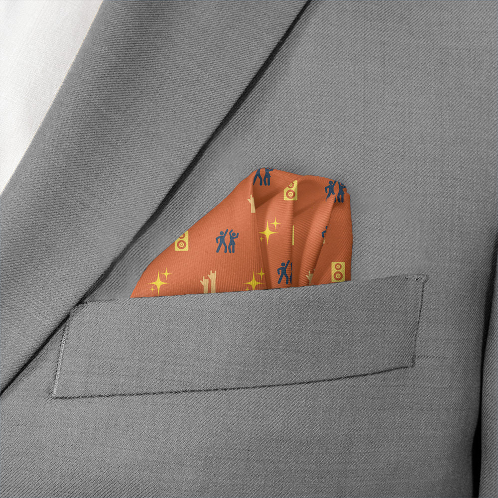 Concerts With Friends Pocket Square - Wave Fold - Knotty Tie Co.