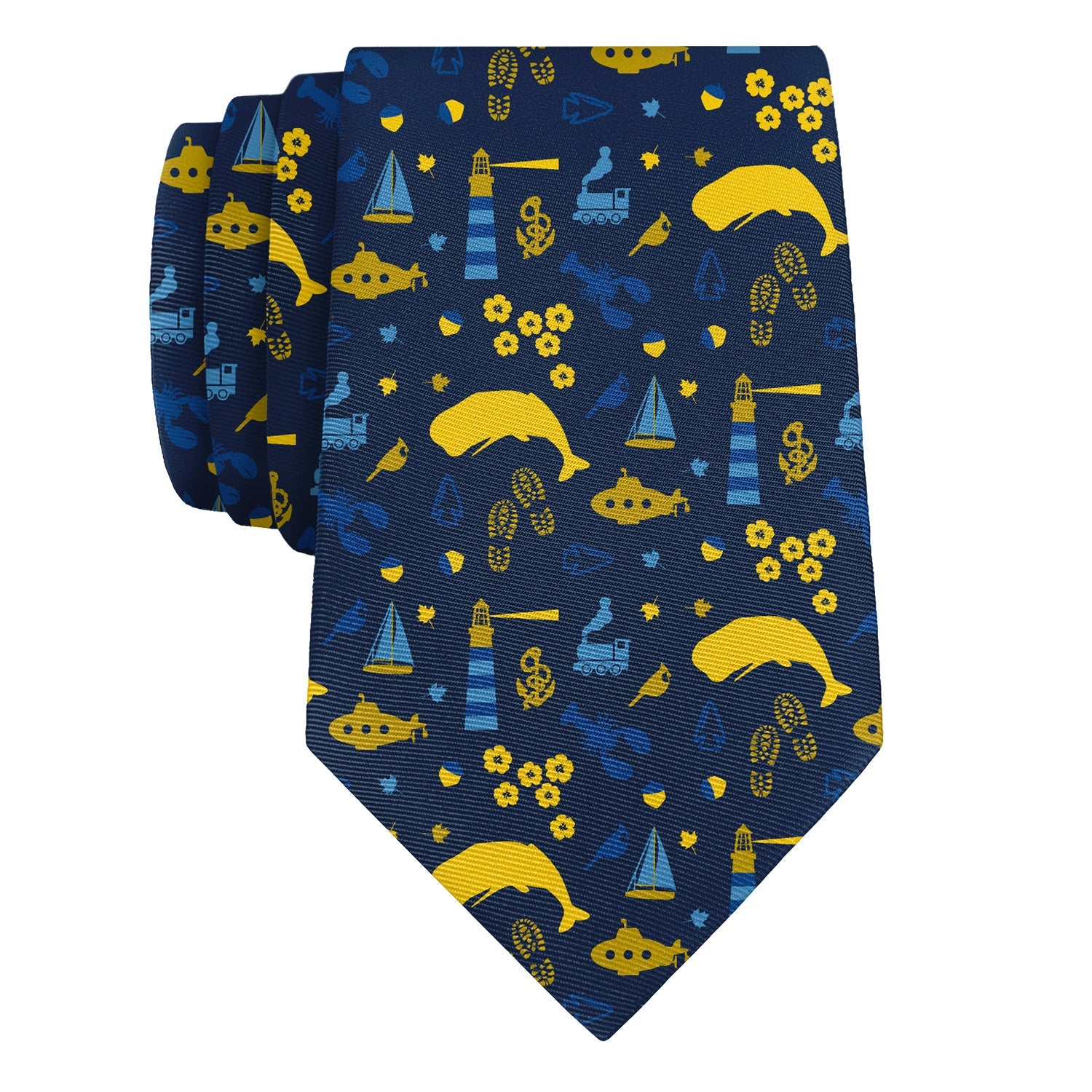Connecticut State Heritage Necktie - Rolled - Knotty Tie Co.