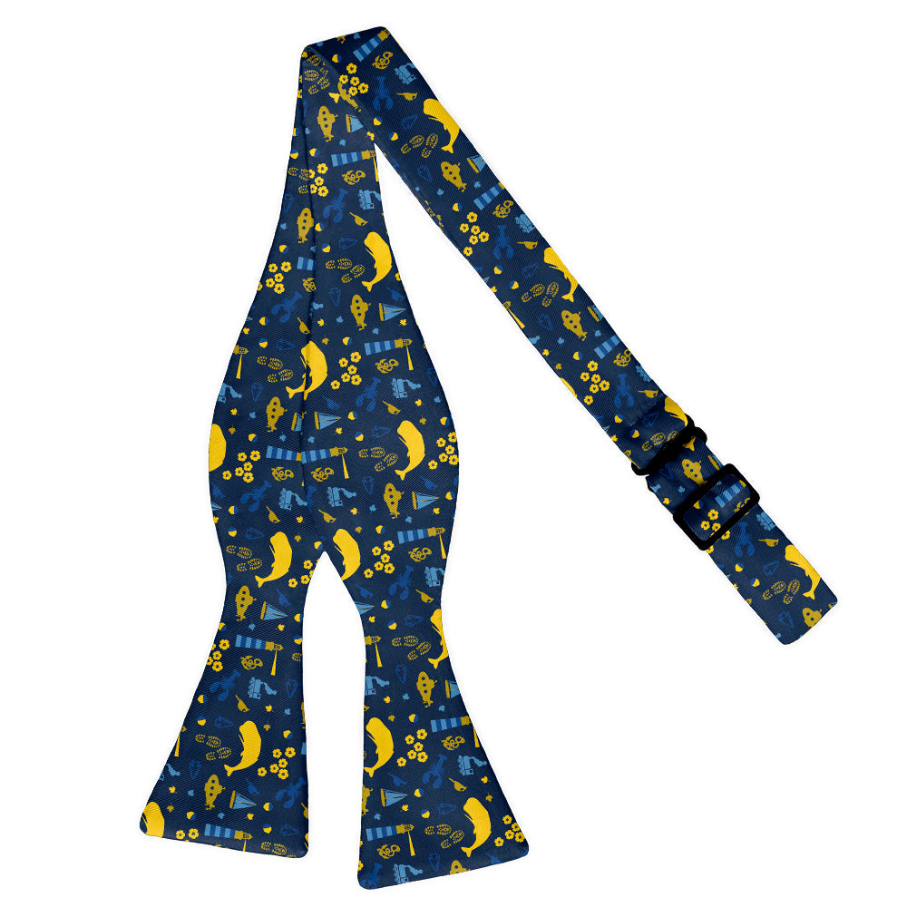 Connecticut State Heritage Bow Tie - Self Tie Flat - Knotty Tie Co.
