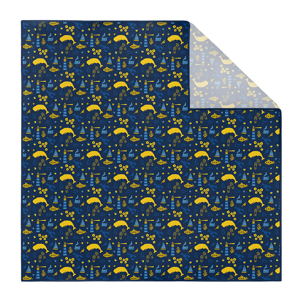 Connecticut State Heritage Pocket Square - Printed - Knotty Tie Co.