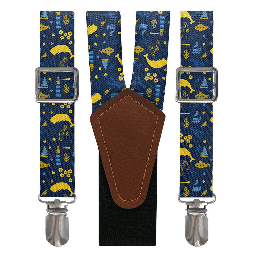 Connecticut State Heritage Suspenders - Main View - Knotty Tie Co.
