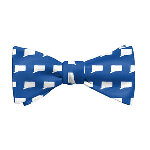 Connecticut State Outline Bow Tie - Adult Standard Self-Tie 14-18" -  - Knotty Tie Co.