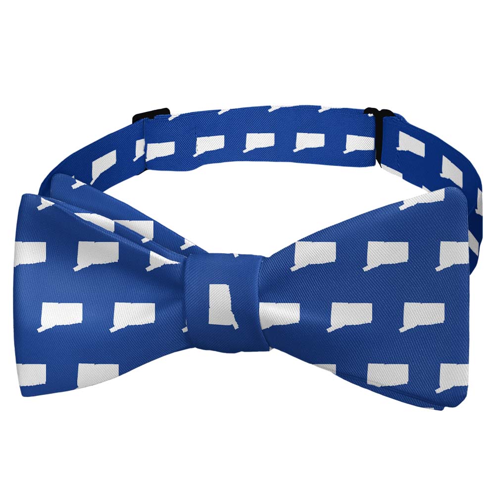 Connecticut State Outline Bow Tie - Self Tie Bow Tie - Knotty Tie Co.