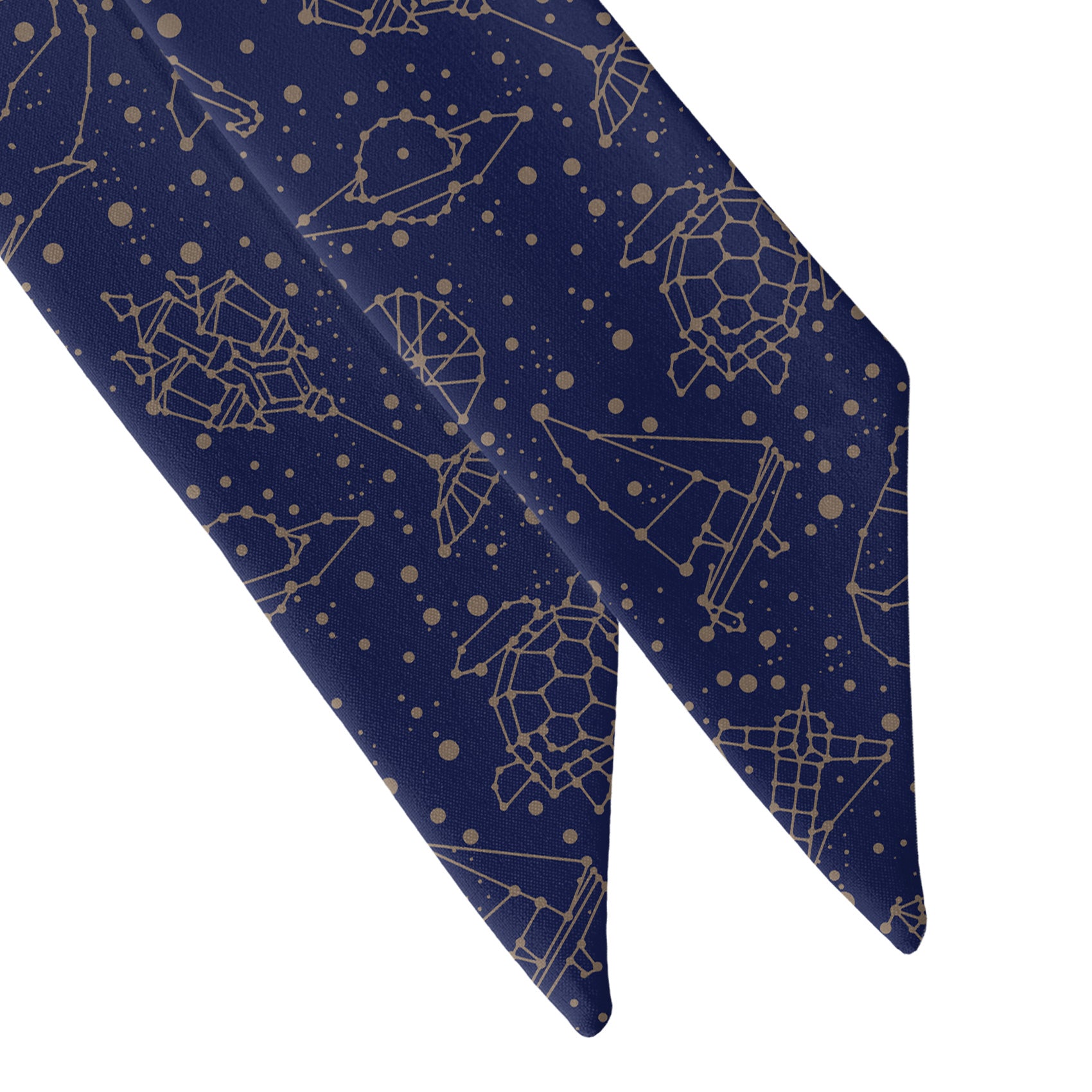 Constellation Hair Scarf - Scarf Tapered Ends - Knotty Tie Co.