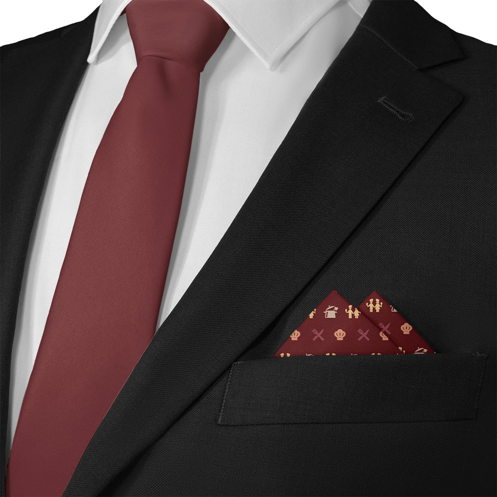 Cooking With Friends Pocket Square - Matching Necktie- Knotty Tie Co.