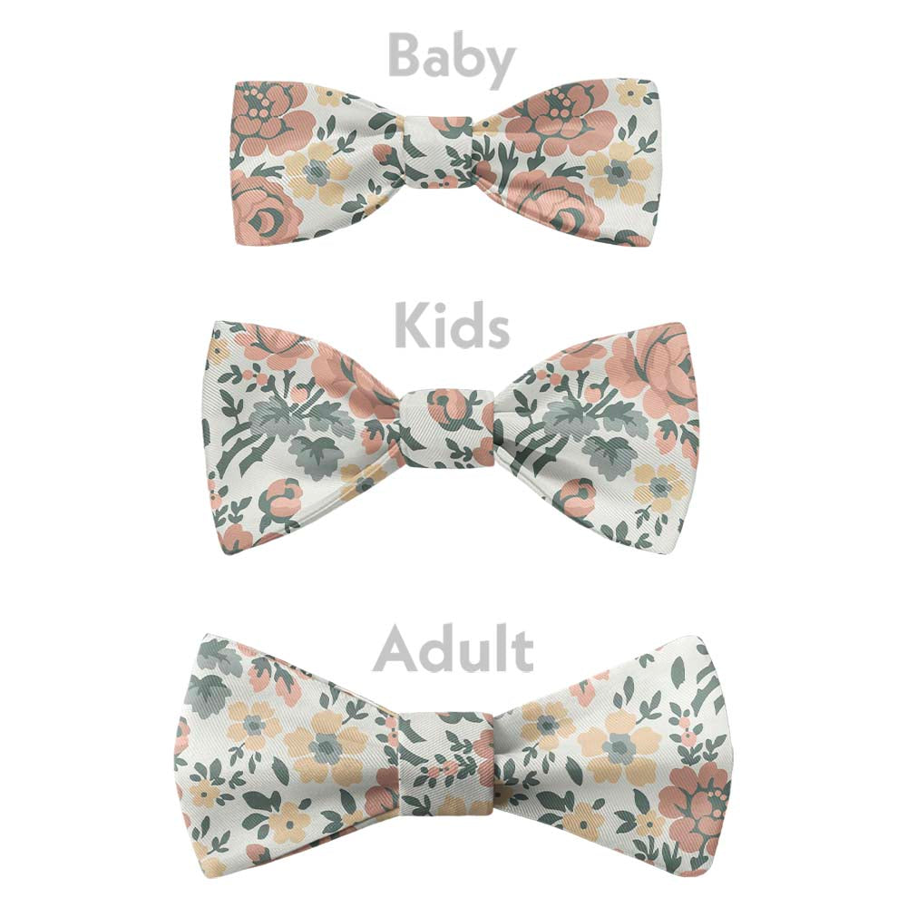 Cooper Floral Bow Tie - Bow Sizes - Knotty Tie Co.