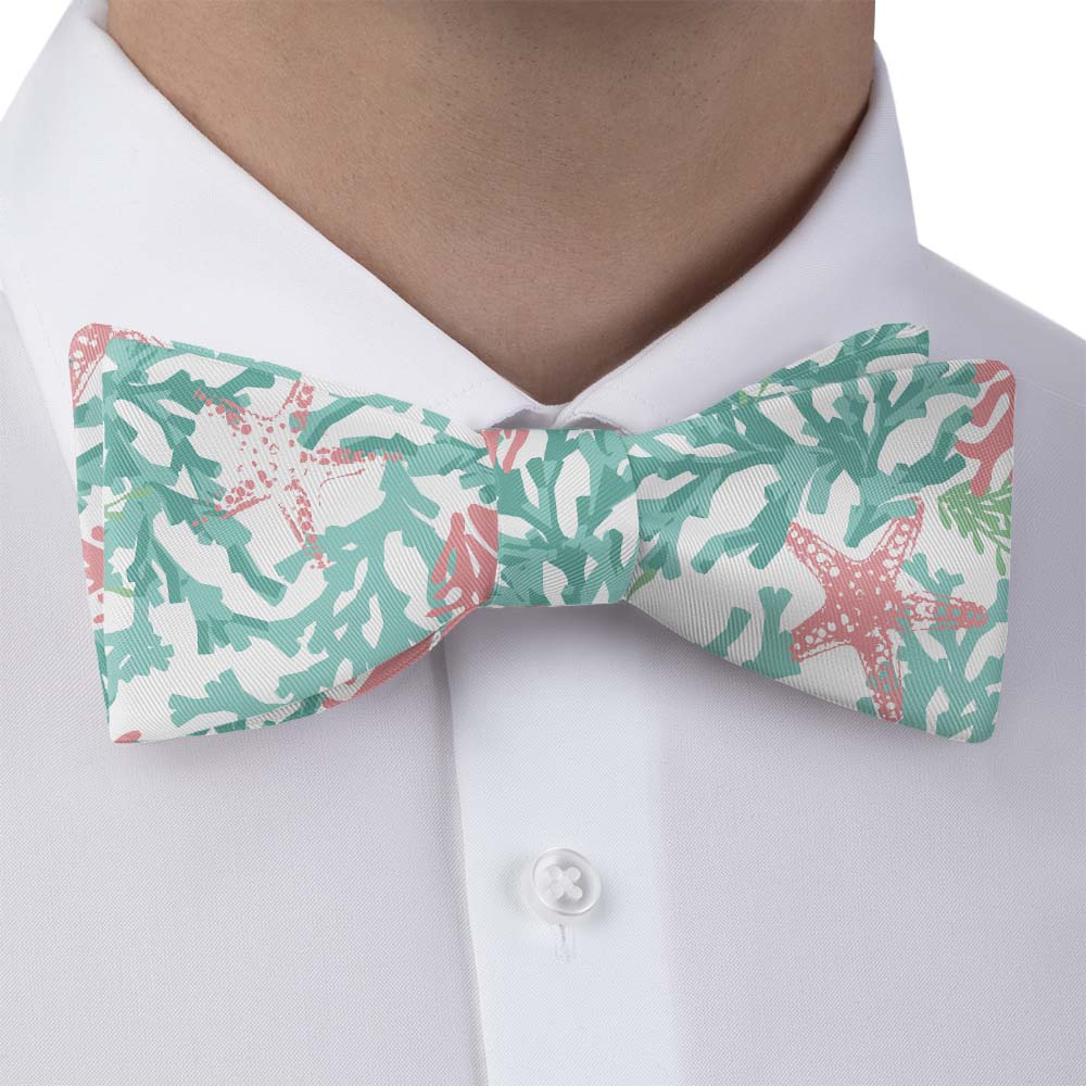 Coral Cove Bow Tie - Self Tie Bow Tie - Knotty Tie Co.
