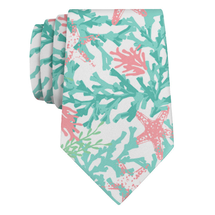 Coral Cove Necktie - Rolled - Knotty Tie Co.