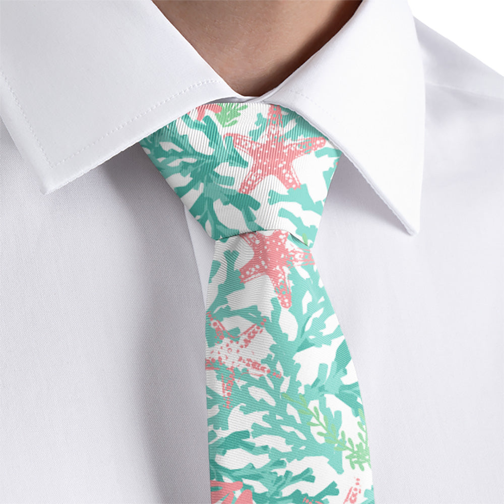 Coral Cove Necktie - Dress Shirt - Knotty Tie Co.