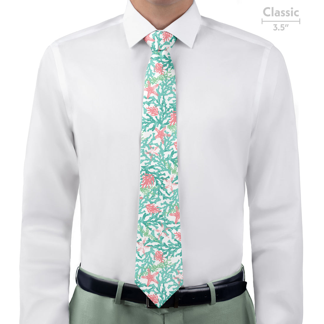Coral Cove Necktie - Classic  - Knotty Tie Co.