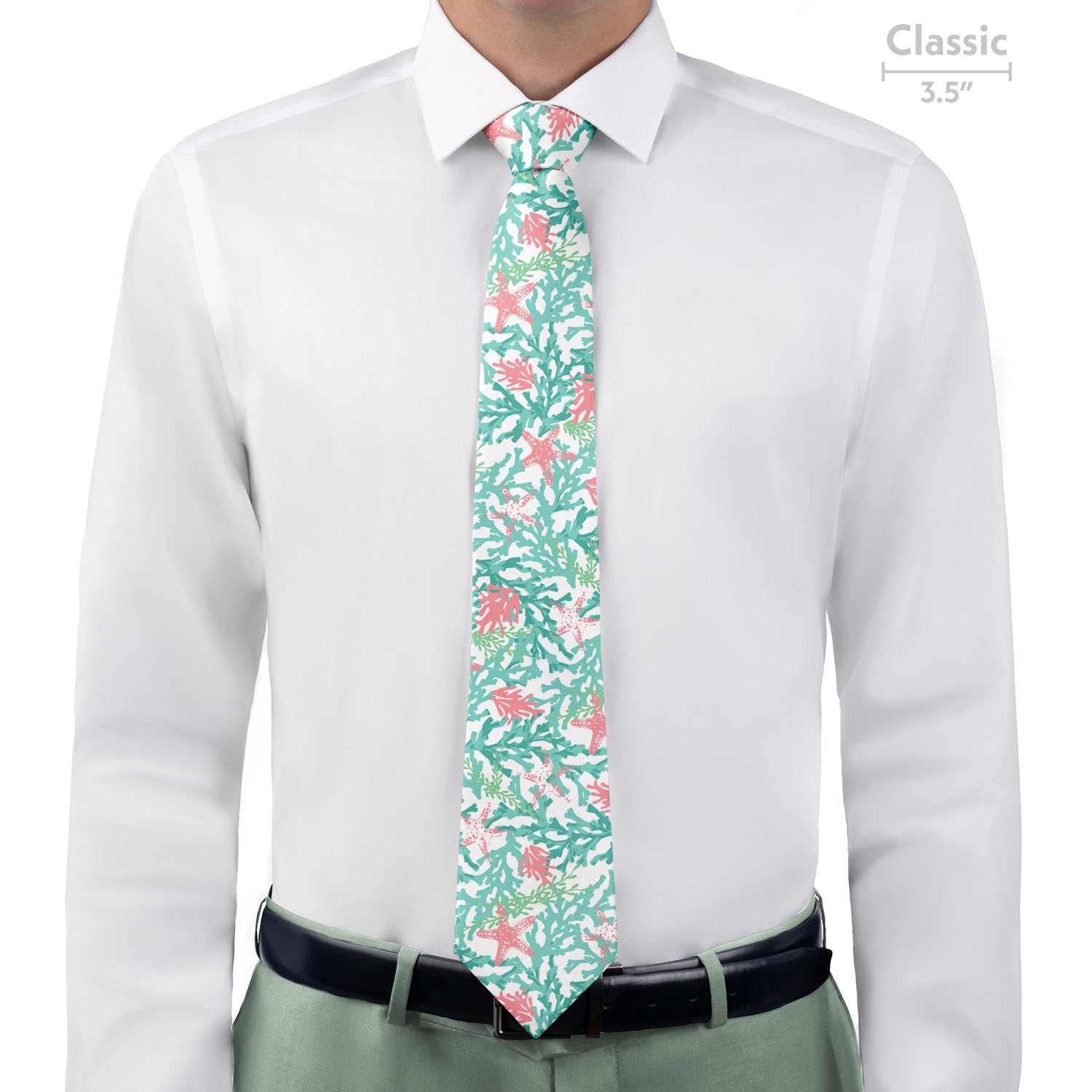 Coral Cove Necktie - Classic  - Knotty Tie Co.